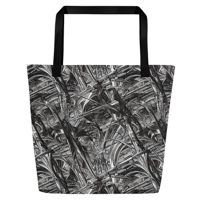 Large Tote Bag w/ Pocket - Gothic Whirlwind