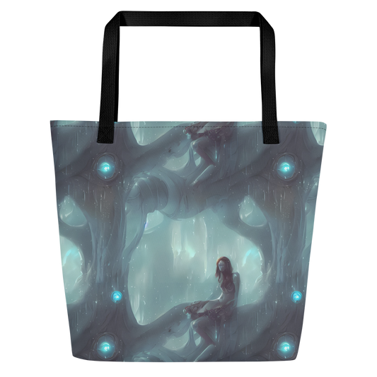 Large Tote Bag w/ Pocket - Liquid Serenity