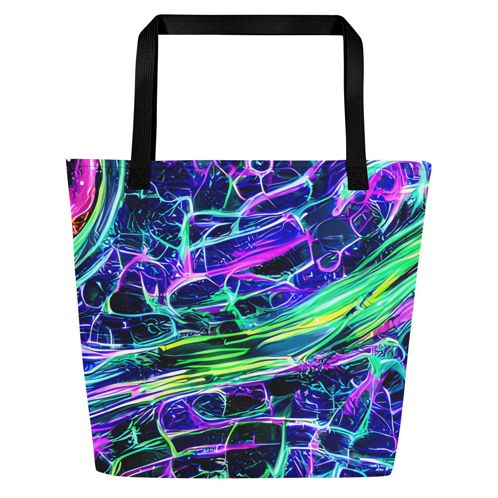 Large Tote Bag w/ Pocket - Chalmers Vortex