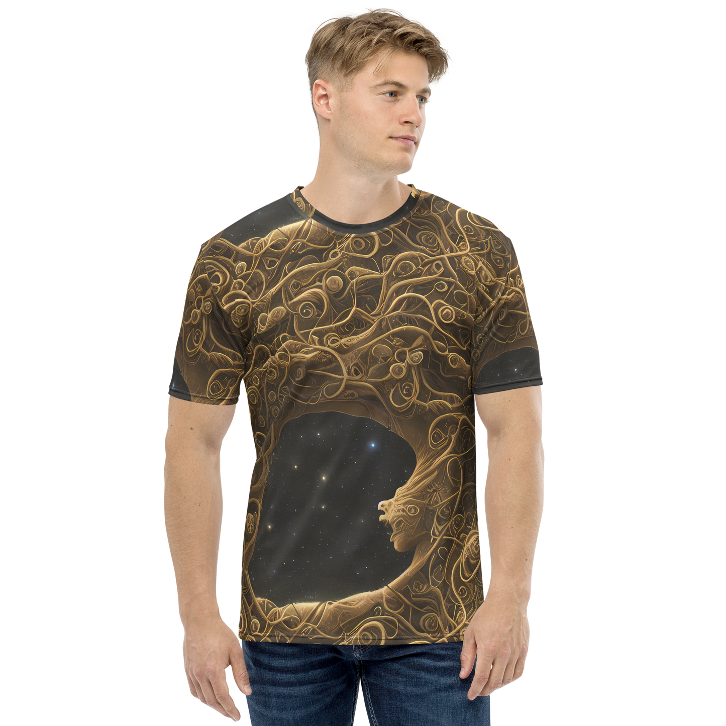 Men's Crew Neck T-Shirt - Gilded Reverie