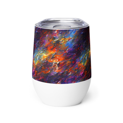 Wine Tumbler - Auroral Ripples