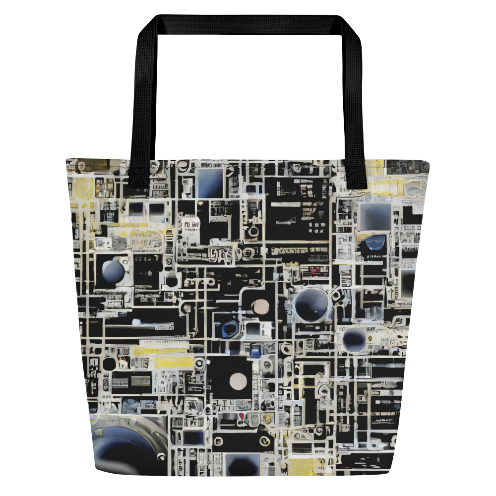 Large Tote Bag w/ Pocket - High Contrast, As A Texture, David Eugene Henry, Grace English