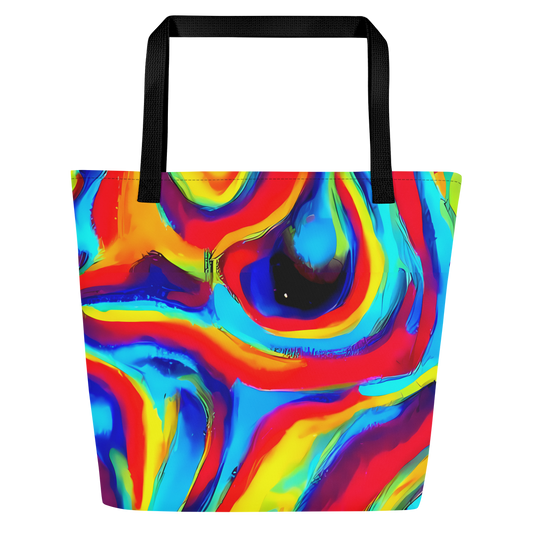 Large Tote Bag w/ Pocket - Stael Swirls