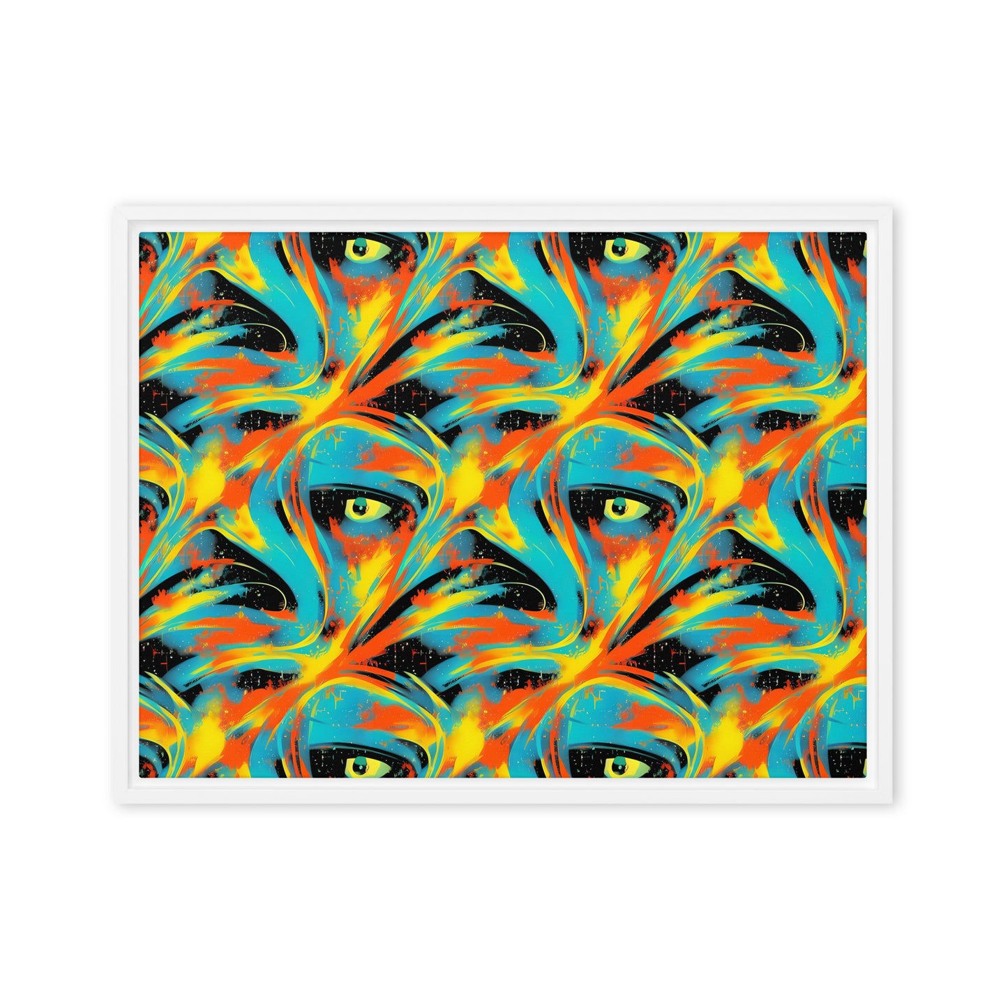 Framed Canvas (in) - Solar Swoosh