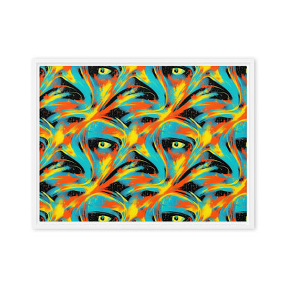 Framed Canvas (in) - Solar Swoosh