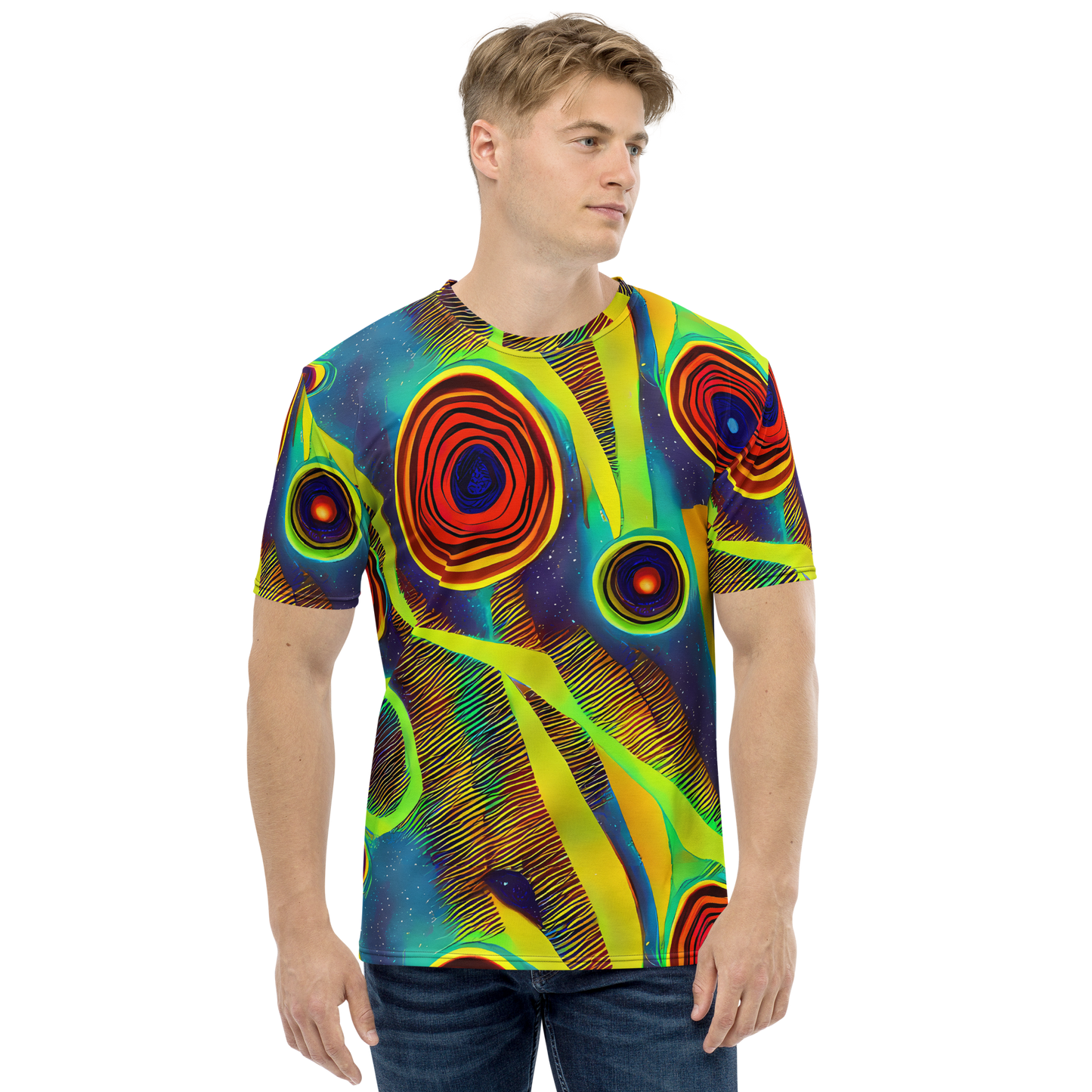 Men's Crew Neck T-Shirt - Galactic Pulse