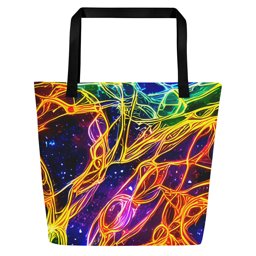 Large Tote Bag w/ Pocket - Dancing in the Ether