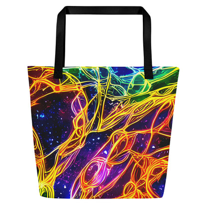 Large Tote Bag w/ Pocket - Dancing in the Ether