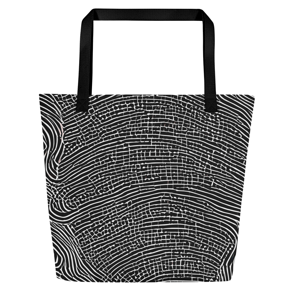 Large Tote Bag w/ Pocket - Zenith Stripes