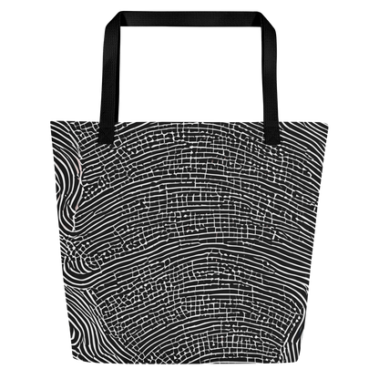 Large Tote Bag w/ Pocket - Zenith Stripes