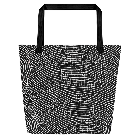 Large Tote Bag w/ Pocket - Zenith Stripes