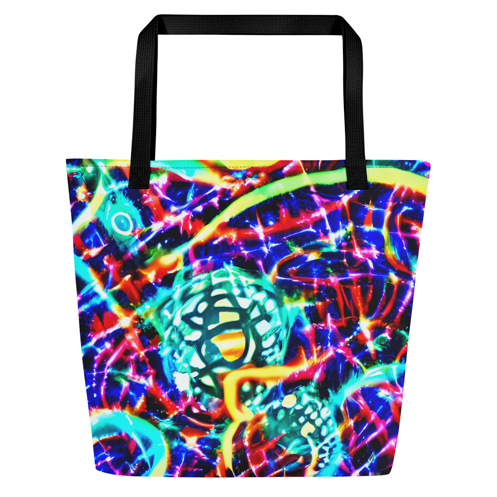 Large Tote Bag w/ Pocket - Fynesian Galaxy