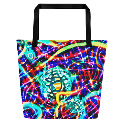 Large Tote Bag w/ Pocket - Fynesian Galaxy