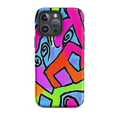 Tough Case for iPhone® - Electric Mosaic