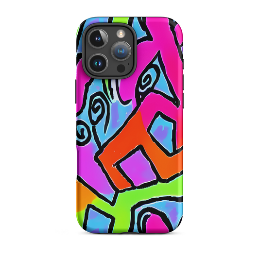 Tough Case for iPhone® - Electric Mosaic