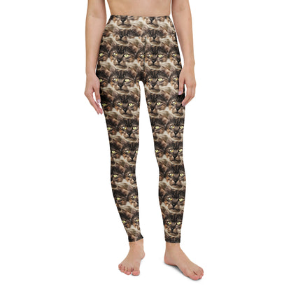 Yoga Leggings - Feline Reverie