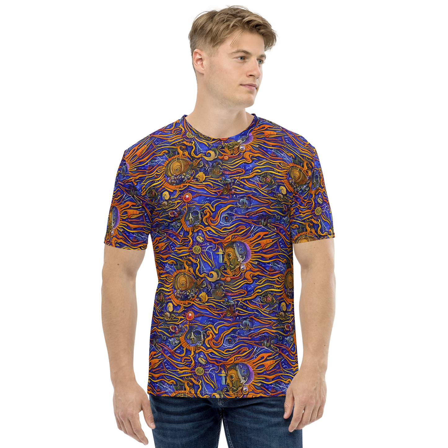 Men's Crew Neck T-Shirt - Mantegna Swirl