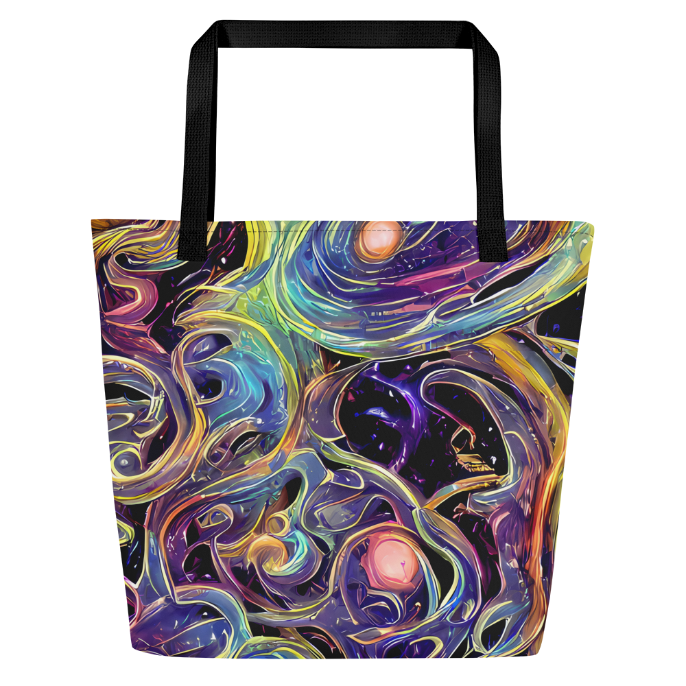 Large Tote Bag w/ Pocket - Lebacq Swirl