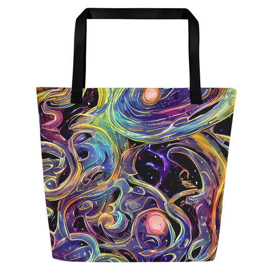 Large Tote Bag w/ Pocket - Lebacq Swirl