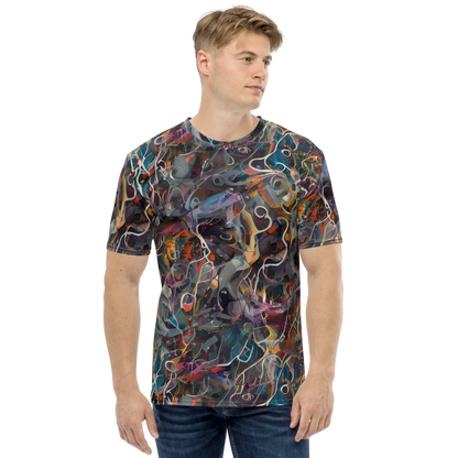 Men's Crew Neck T-Shirt - Chromatic Entanglement