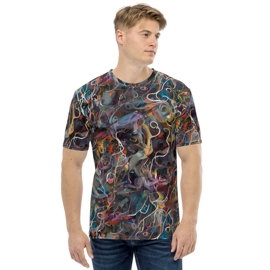 Men's Crew Neck T-Shirt - Chromatic Entanglement