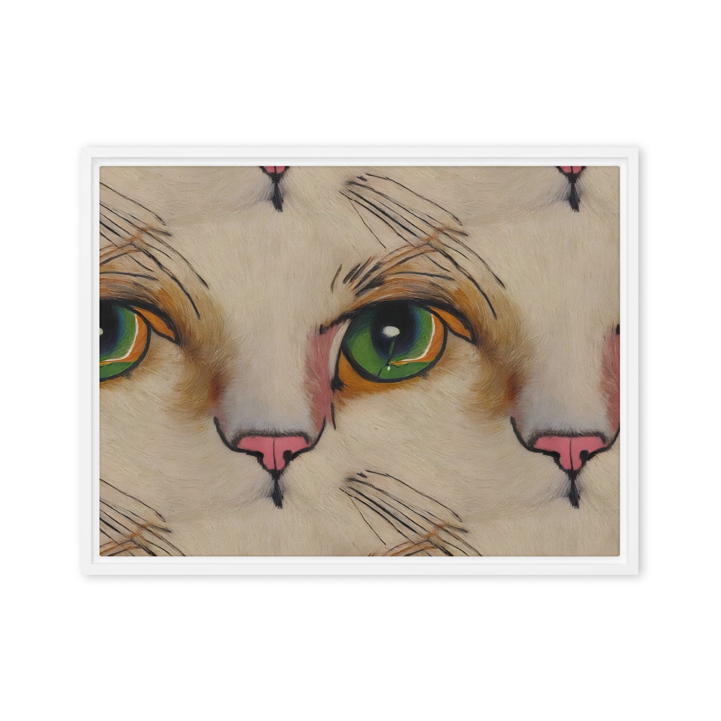 Framed Canvas (in) - Emerald Gaze
