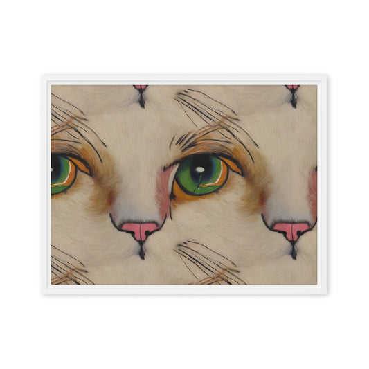 Framed Canvas (in) - Emerald Gaze