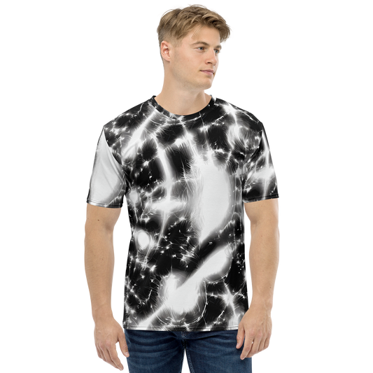 Men's Crew Neck T-Shirt - Electric Nightfall