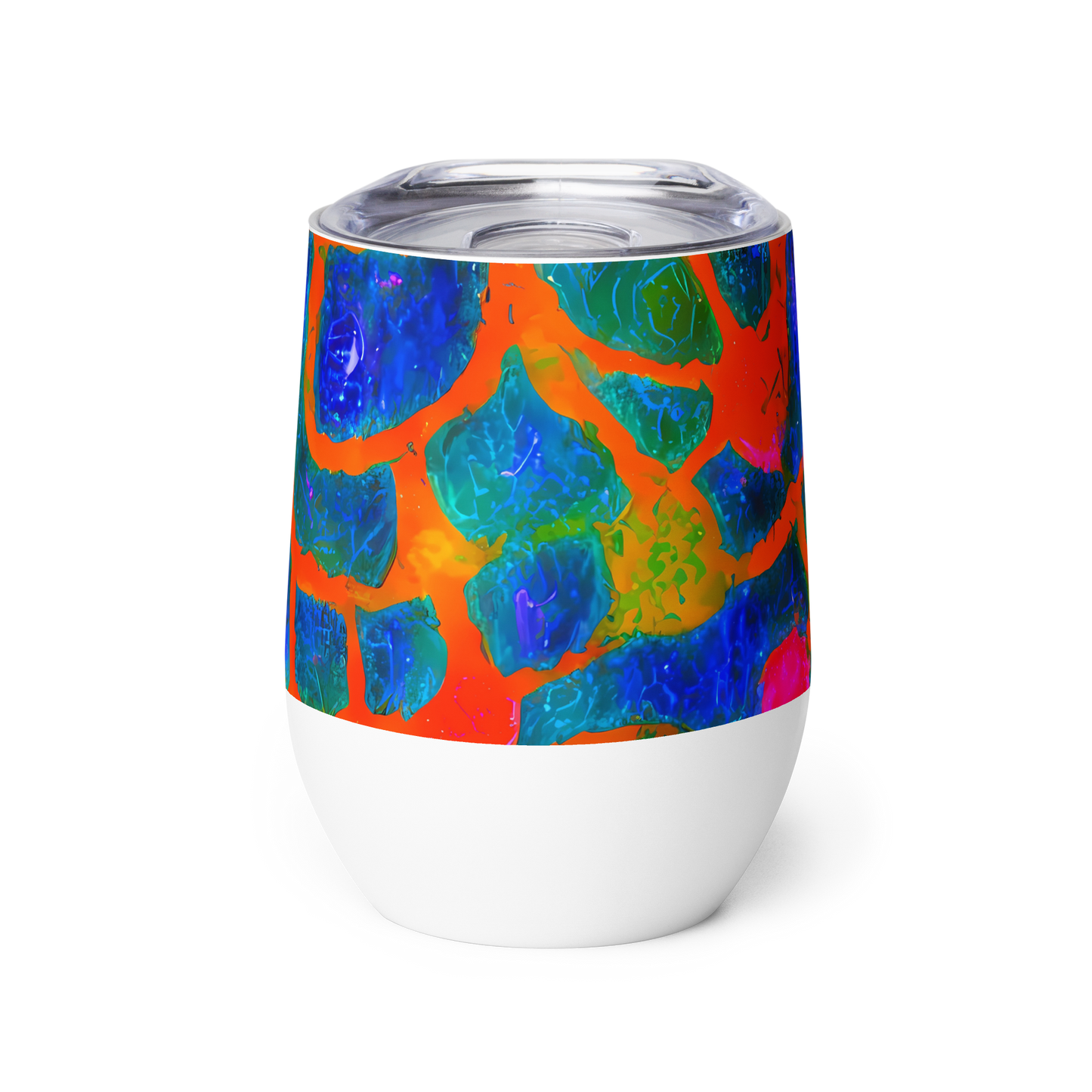 Wine Tumbler - Vibrant Mosaic