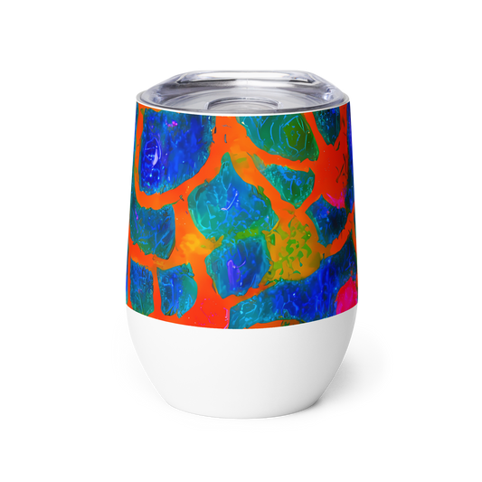 Wine Tumbler - Vibrant Mosaic