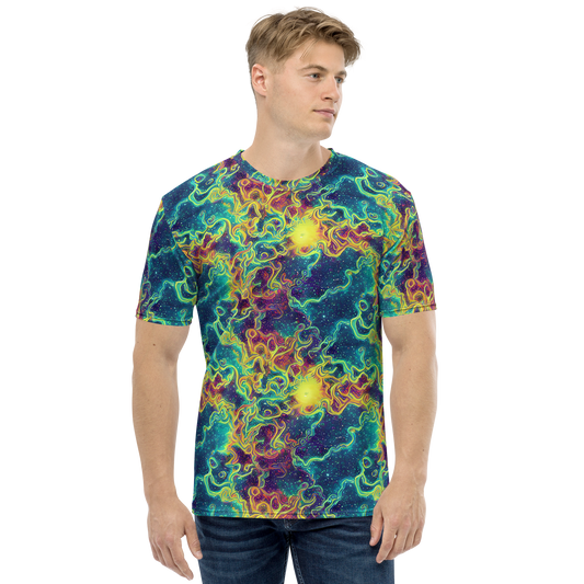 Men's Crew Neck T-Shirt - Echoed Pulses