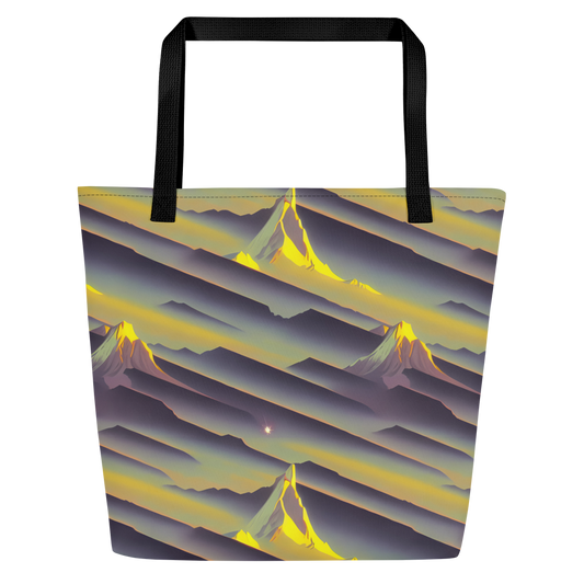 Large Tote Bag w/ Pocket - Surreal Summit