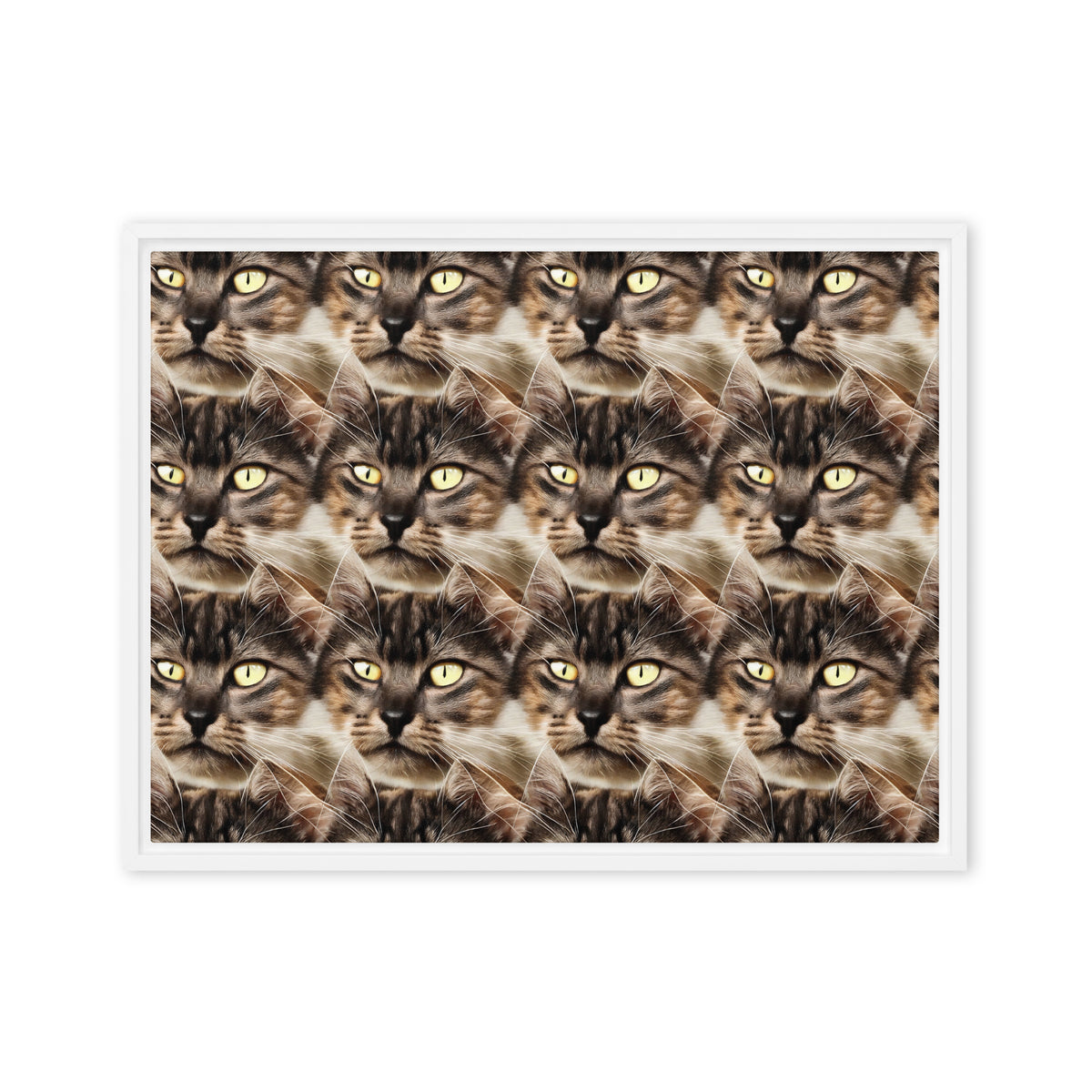 Framed Canvas (in) - Feline Reverie