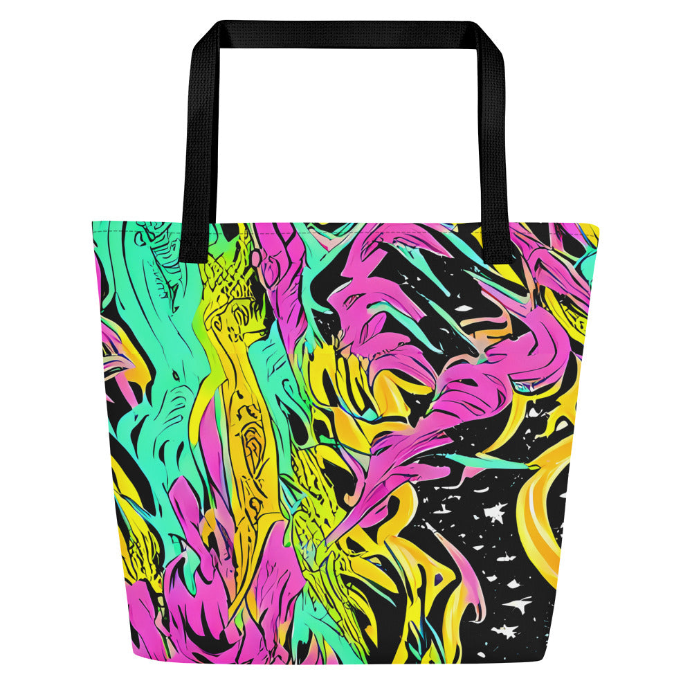 Large Tote Bag w/ Pocket - Feldstein Frenzy