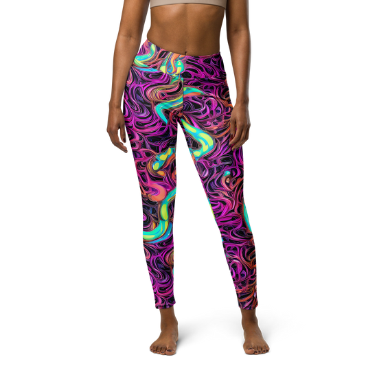 Yoga Leggings - Neon Drizzle