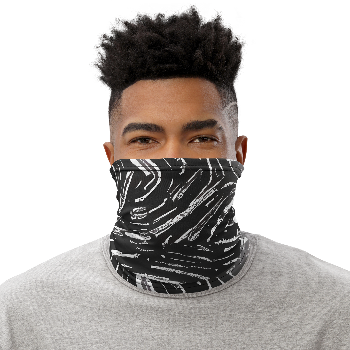 Neck Gaiter - Silver Swirl