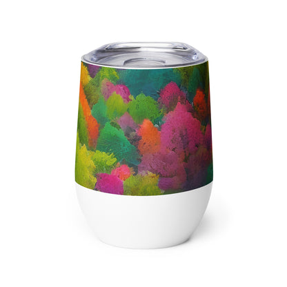 Wine Tumbler - Autumn Kaleidoscope