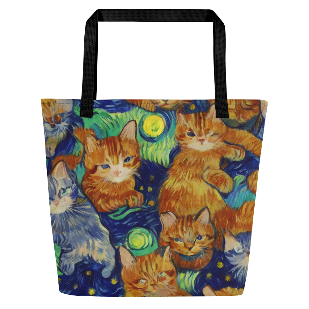 Large Tote Bag w/ Pocket - Celestial Claws