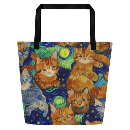 Large Tote Bag w/ Pocket - Celestial Claws