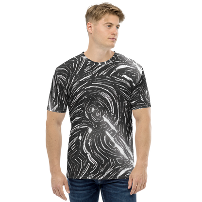 Men's Crew Neck T-Shirt - Silver Swirl