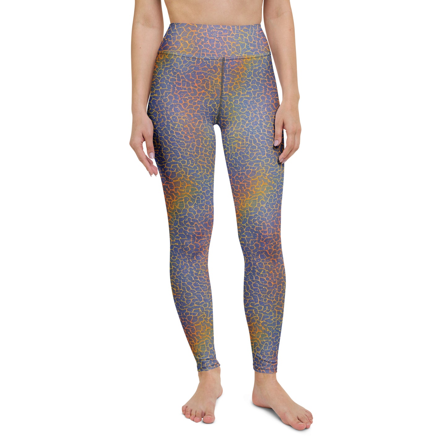 Yoga Leggings - Martian Gridlock