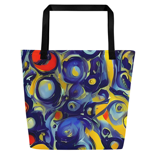 Large Tote Bag w/ Pocket - Dynamic Doodles