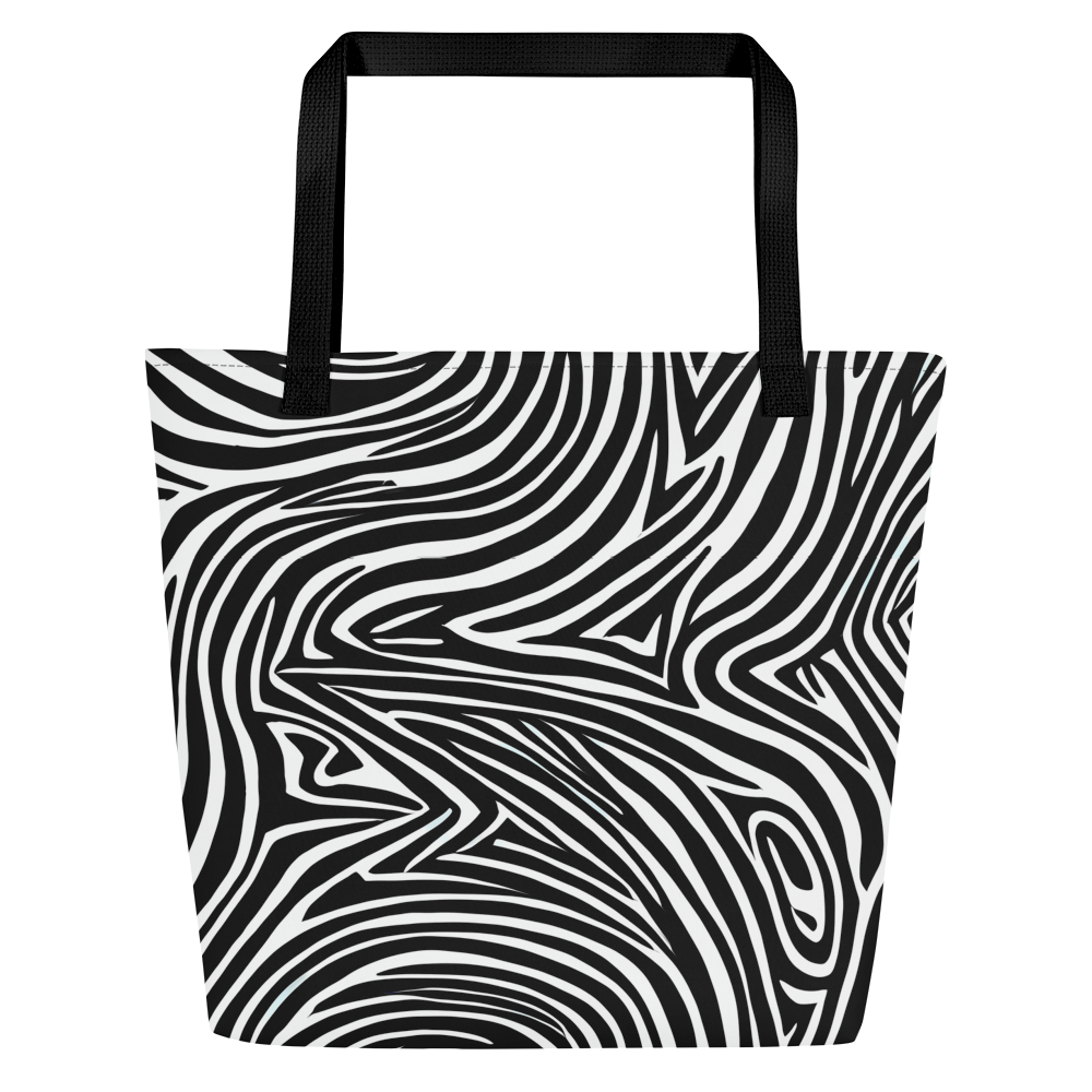 Large Tote Bag w/ Pocket - Vortex Veins