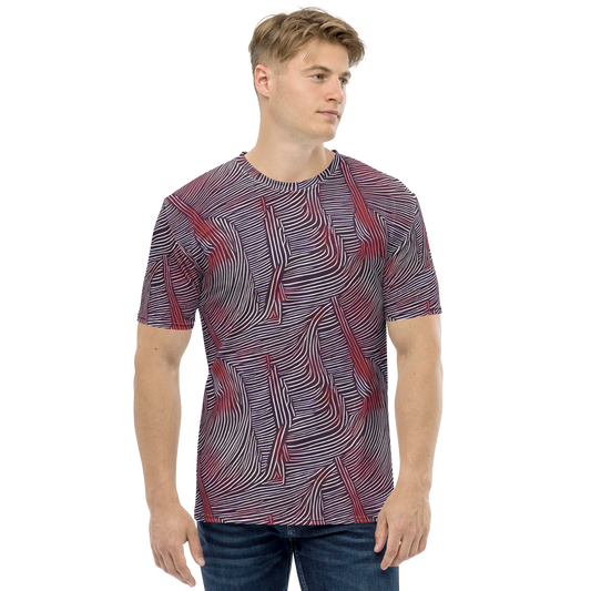 Men's Crew Neck T-Shirt - Nebula Waves