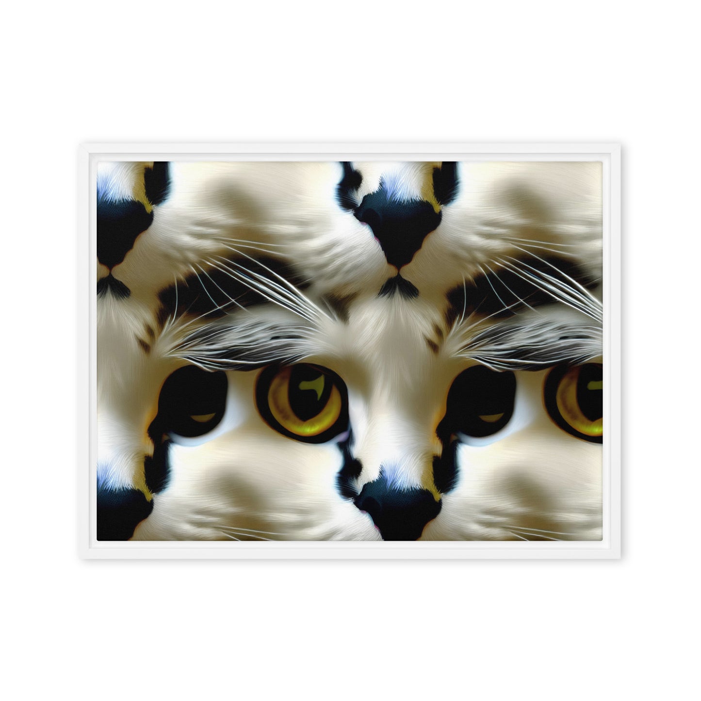 Framed Canvas (in) - Feline Fancy