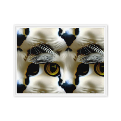 Framed Canvas (in) - Feline Fancy