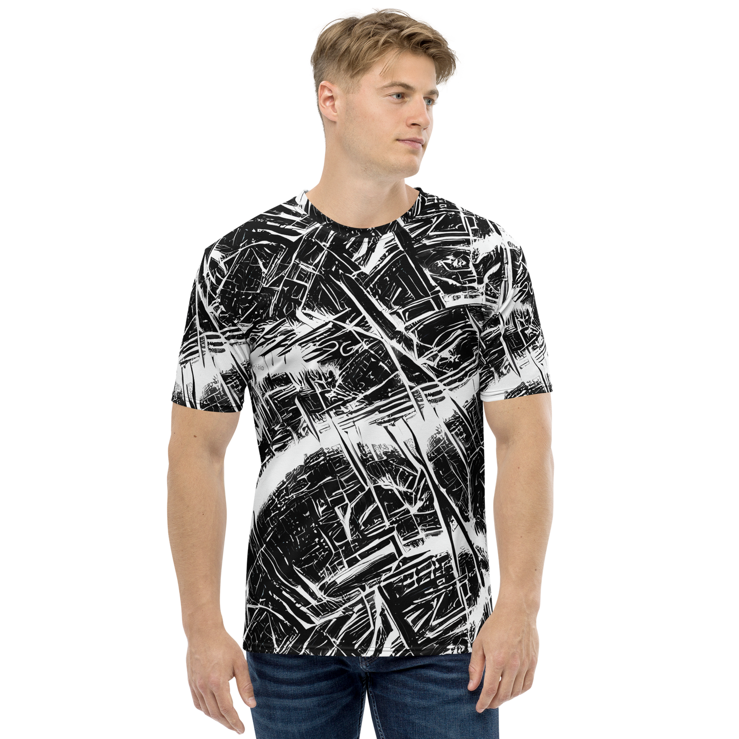Men's Crew Neck T-Shirt - Ferriss Fractals
