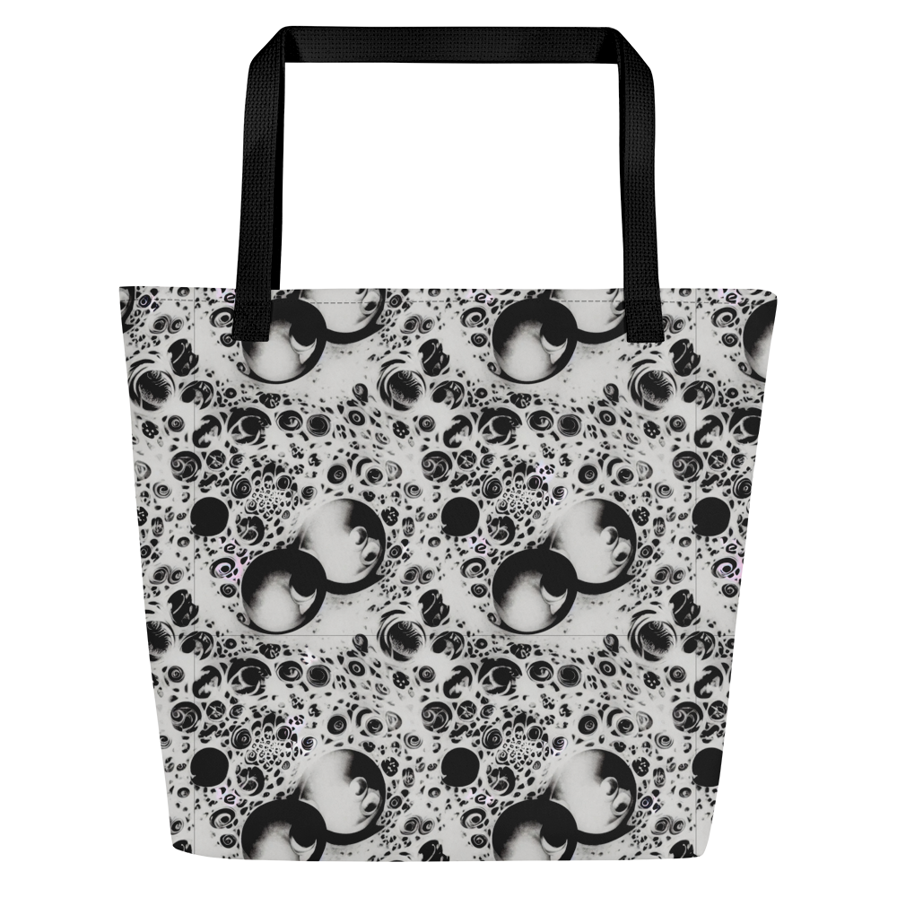 Large Tote Bag w/ Pocket - Crater Swirl