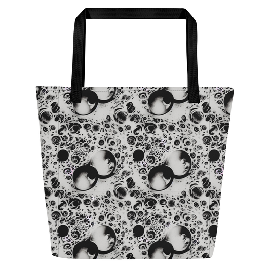 Large Tote Bag w/ Pocket - Crater Swirl