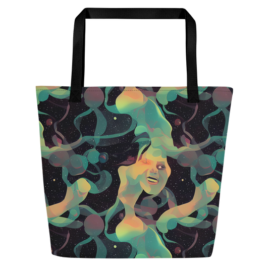 Large Tote Bag w/ Pocket - Astral Rhythms